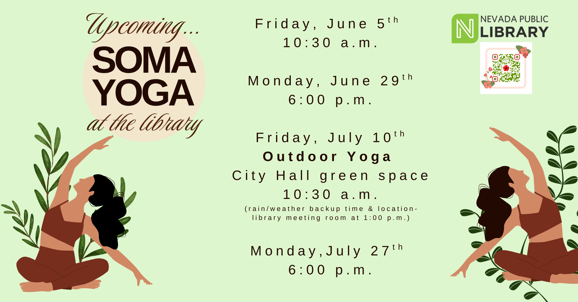 Soma Yoga at the Library