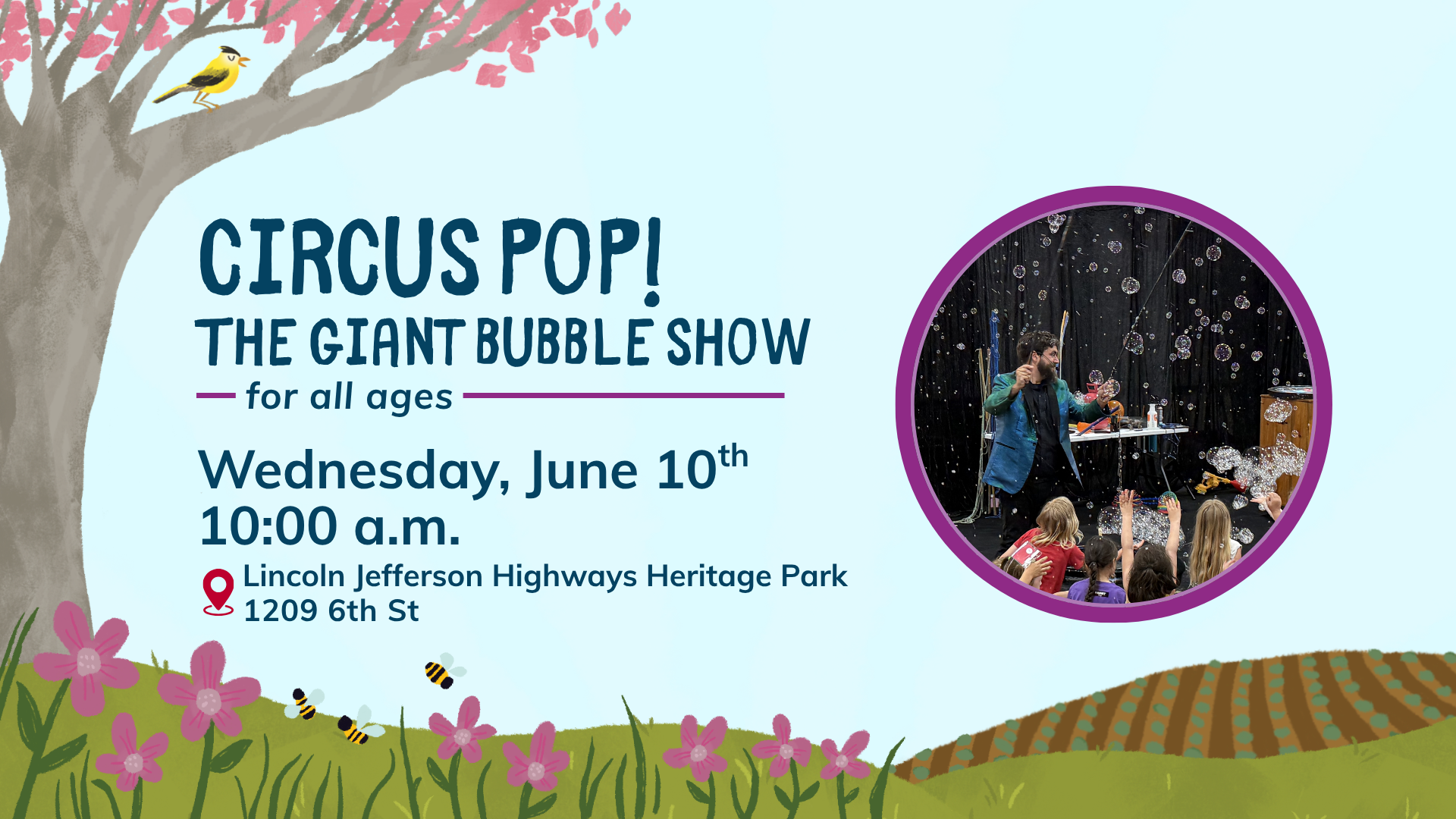 Circus Pop Free Kids Program June 10th at 10am