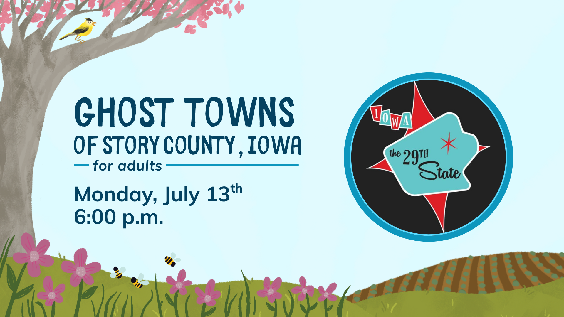 Ghost Towns of Story 6 pm Aug 13
