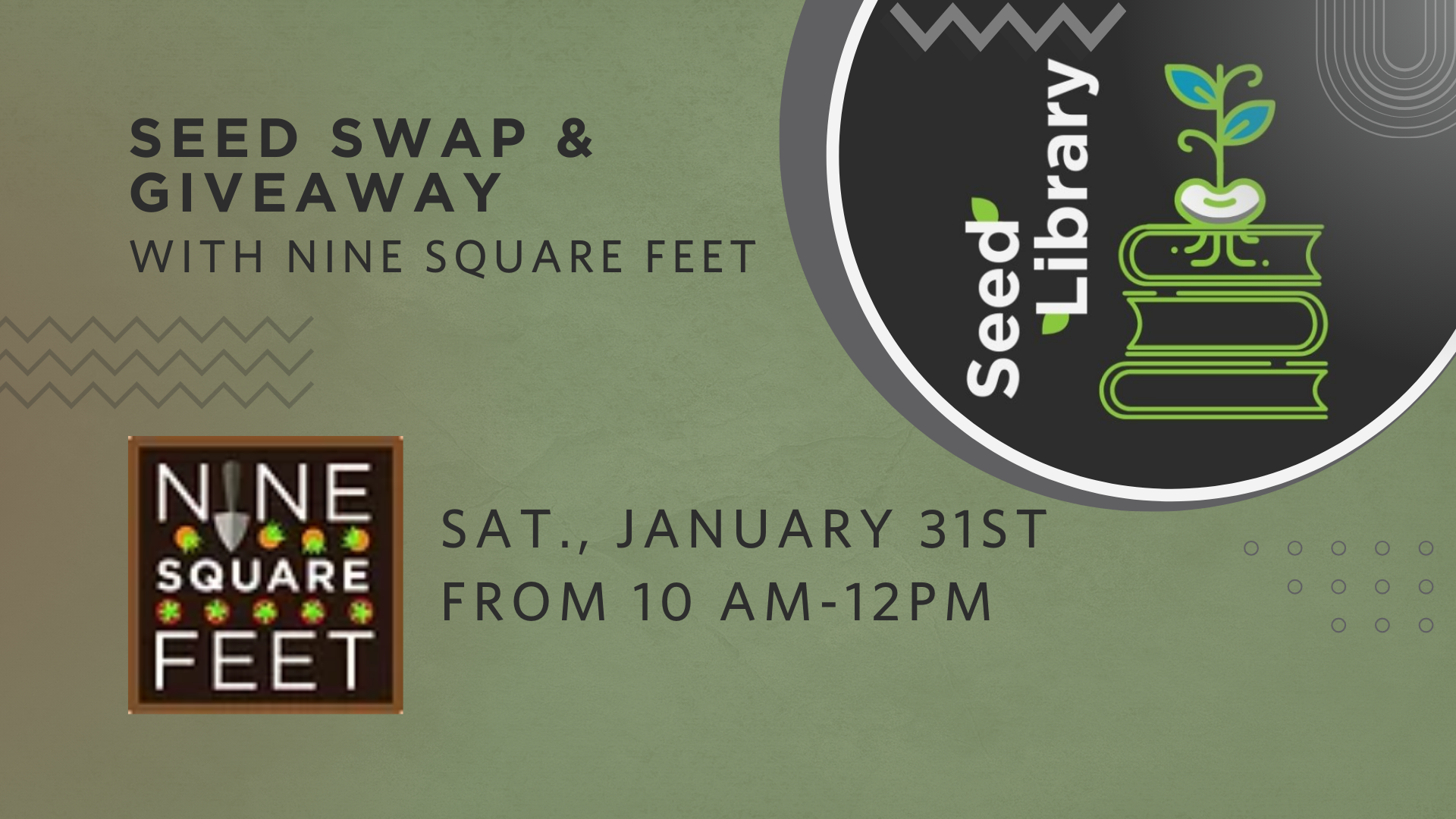 Seed Swap & Giveaway