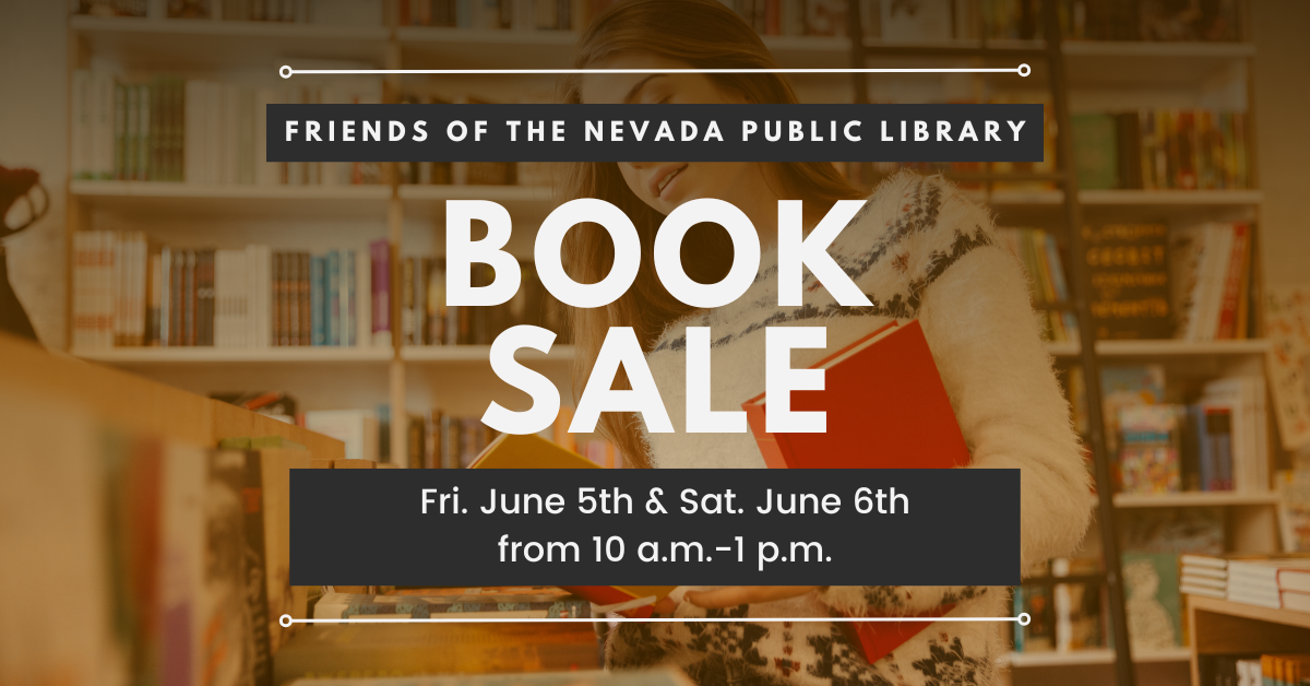 Book Sale 1st Friday & Saturday in June.