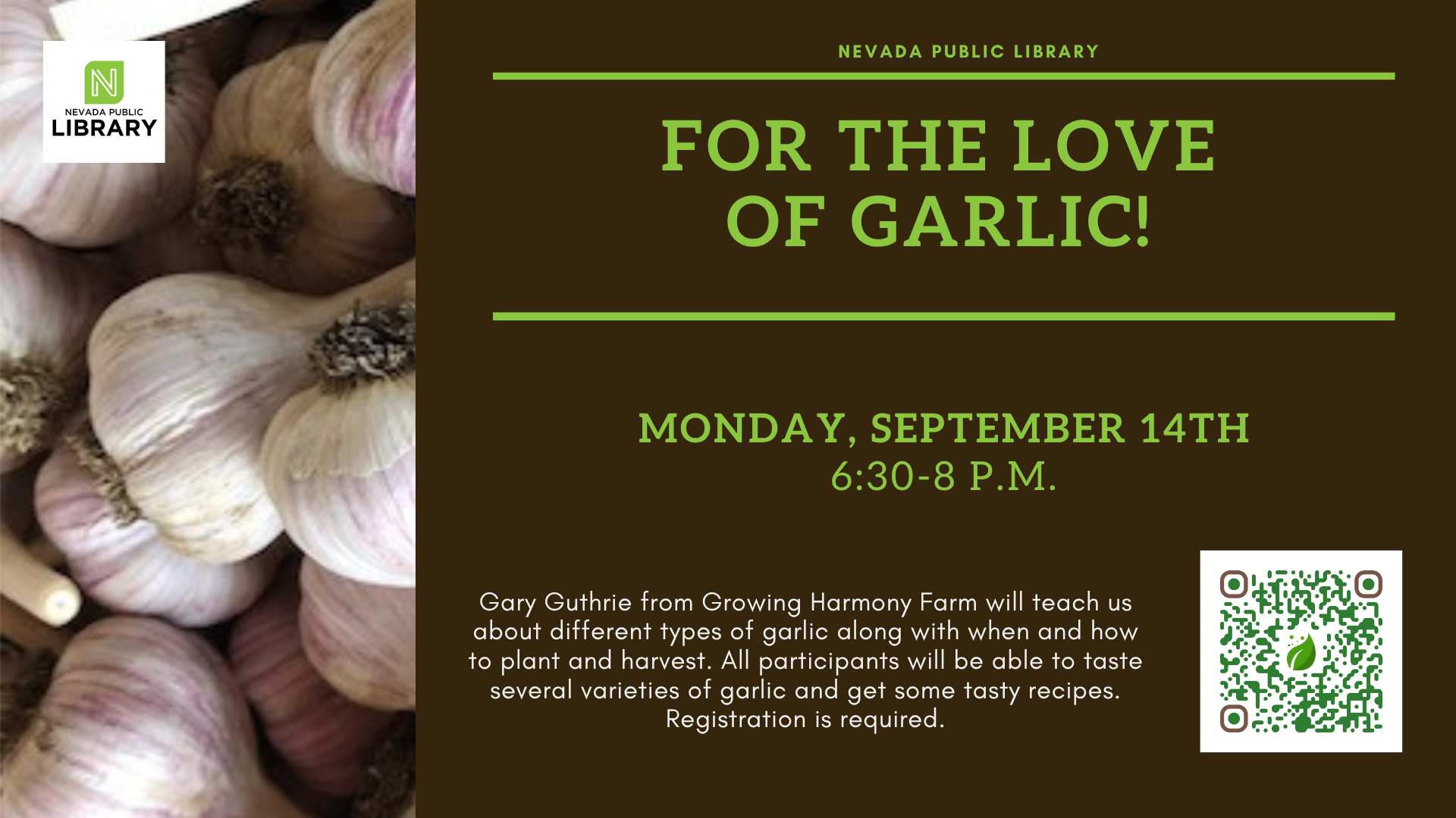 For the Love of Garlic