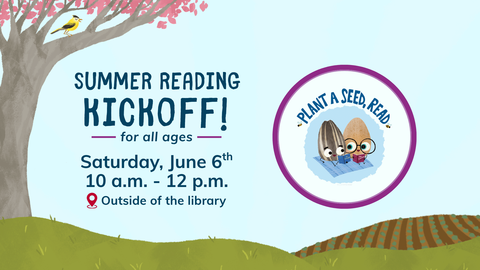 Join us in Patton Park for Summer Reading Kickoff