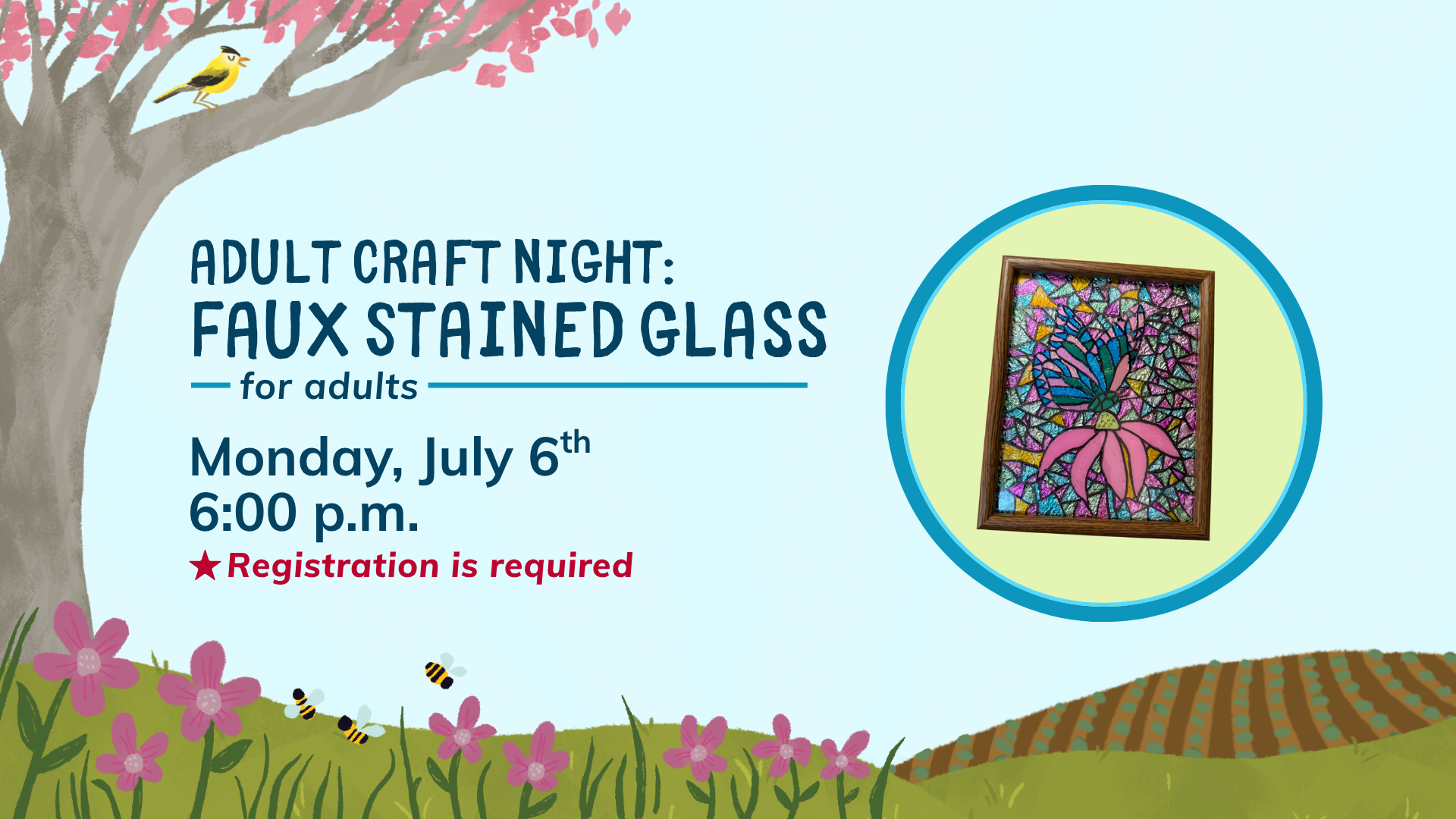 Adult Craft Night- Faux Stained Glass
